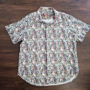 Robert Graham Button Up Hawaiian Shirt Size XL